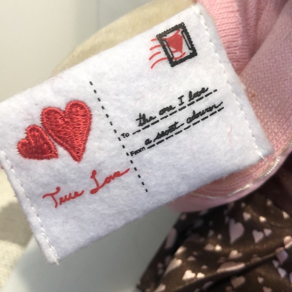 STARBUCKS 2011 BEAR Plush Girl Valentines Heart BEARISTA Valentines Holiday Bear - Picture 7 of 10